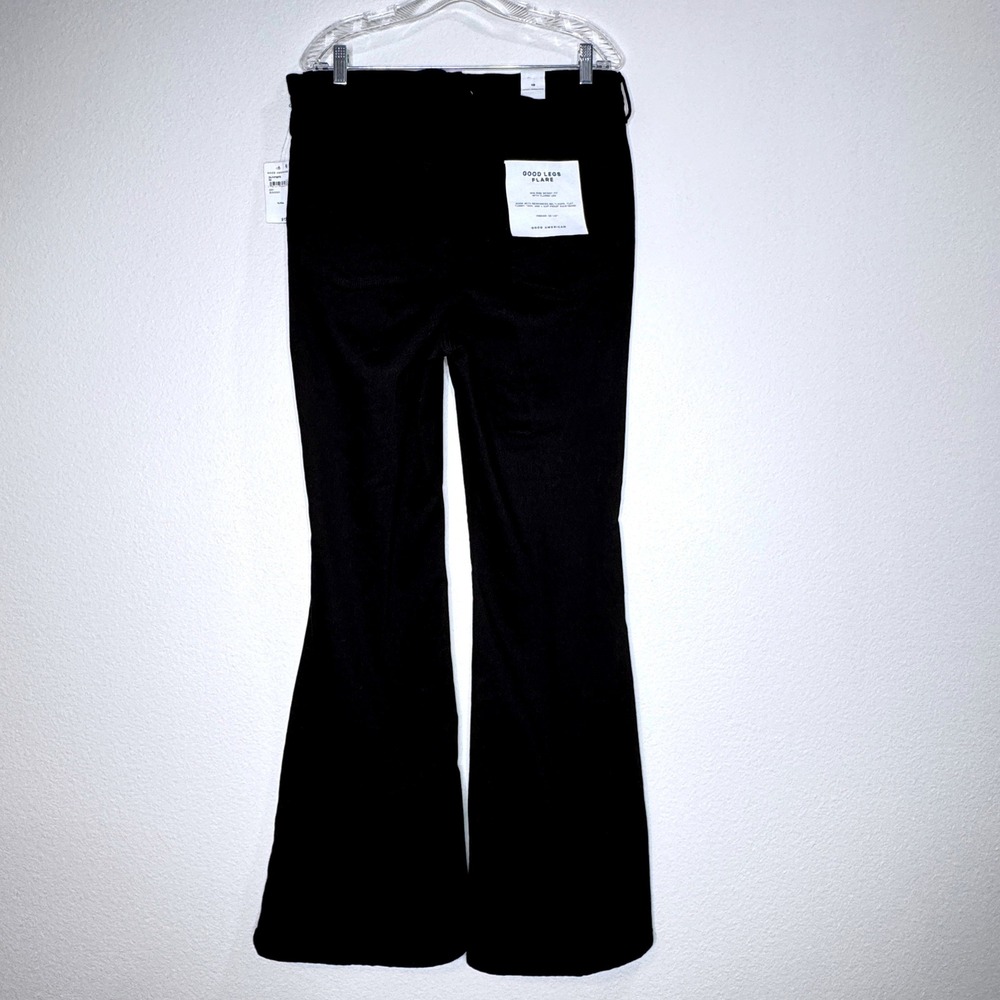 GOOD AMERICAN Good Legs Flare 18 33.5" Inseam Black NEW Mid-Rise Skinny Fit - Picture 5 of 9